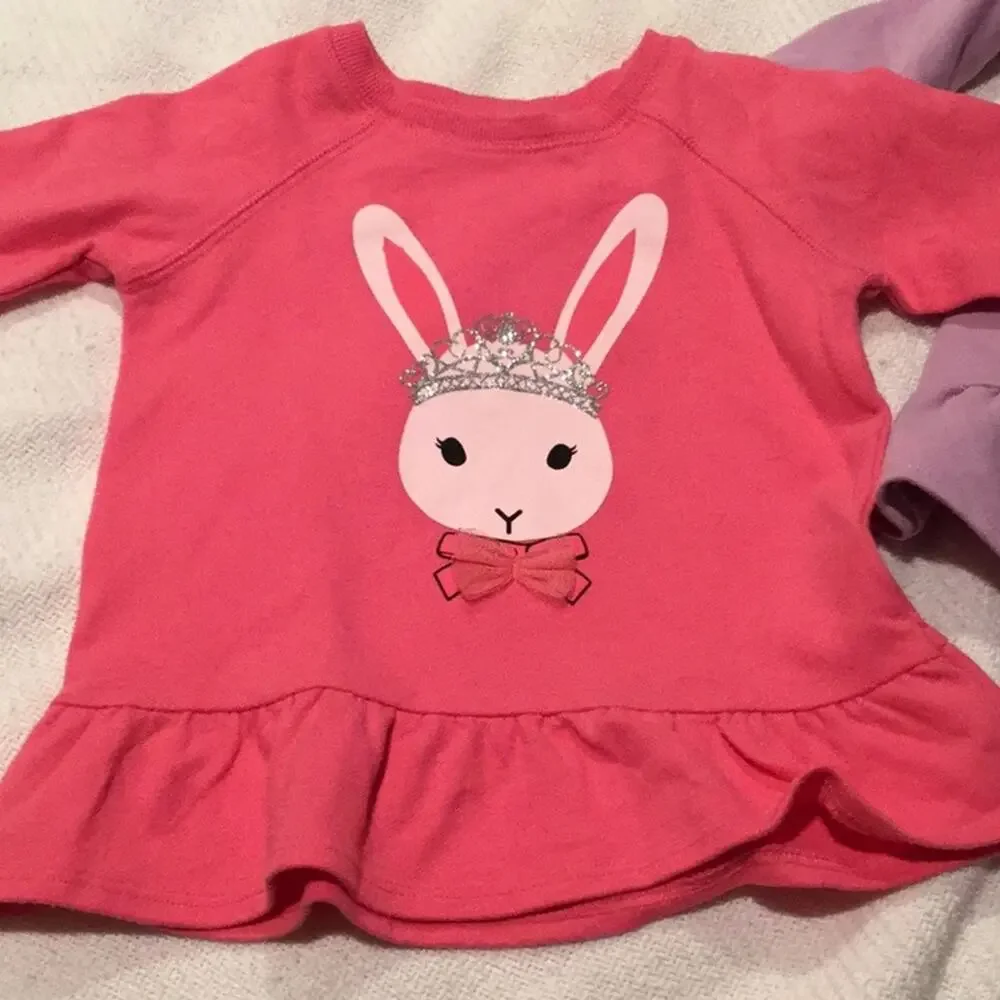 Children’s place ruffled sweatshirts worn once ea